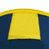 Camping Tent 4 Persons Navy Blue/Yellow